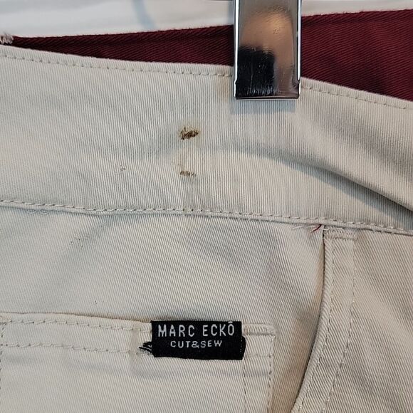 Marc Ecko Cut & Sew Mens cotton stone beige jeans Size 34X32 - Picture 7 of 16